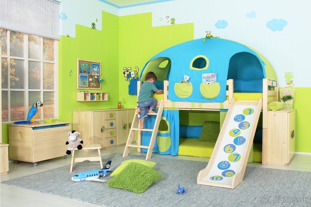 Smyklavka k posteli Domestav Domino biela
