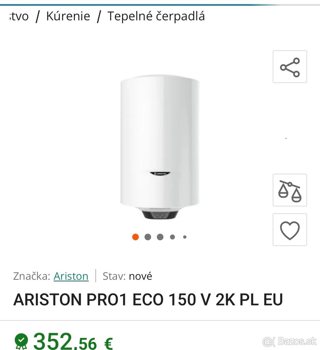 Elektrický ohrievač vody