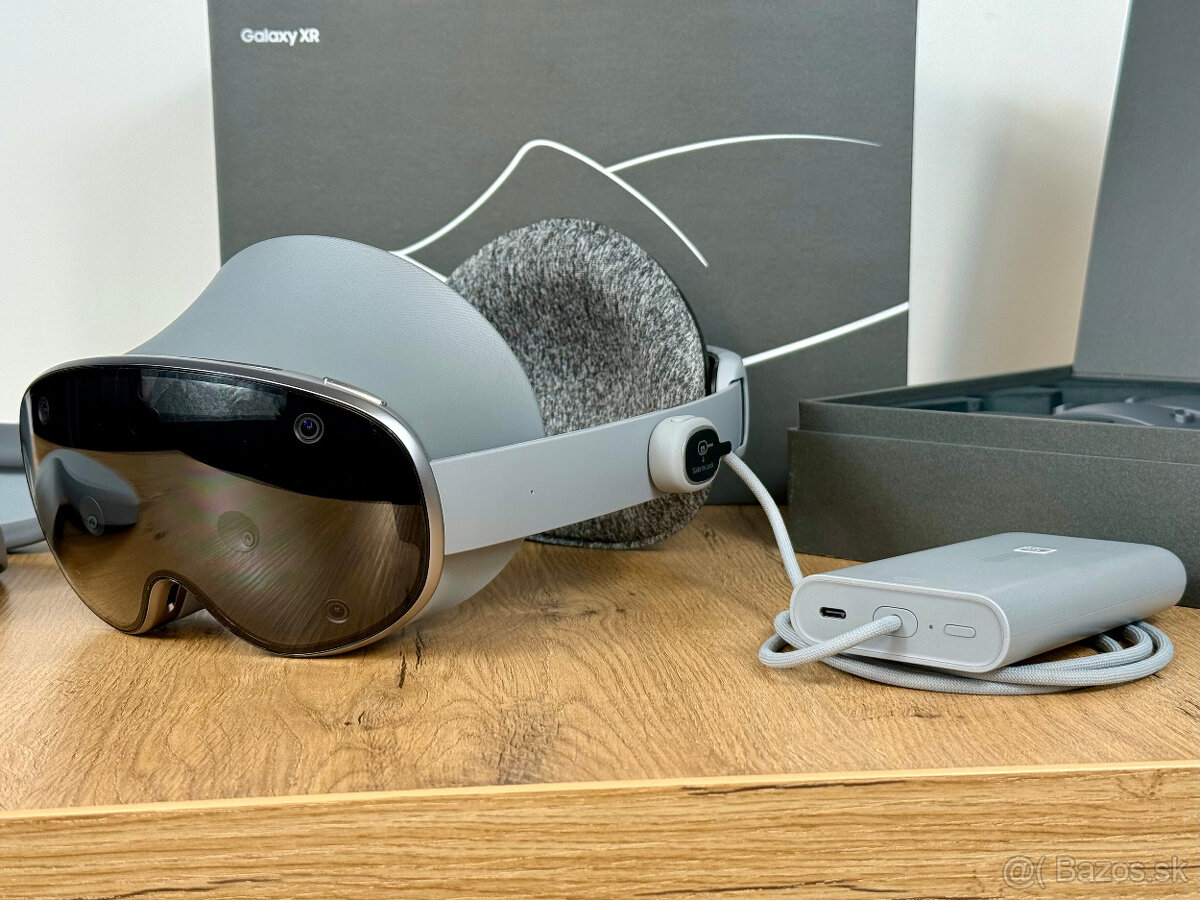 Samsung Galaxy XR VR headset + ovládače + príslušenstvo