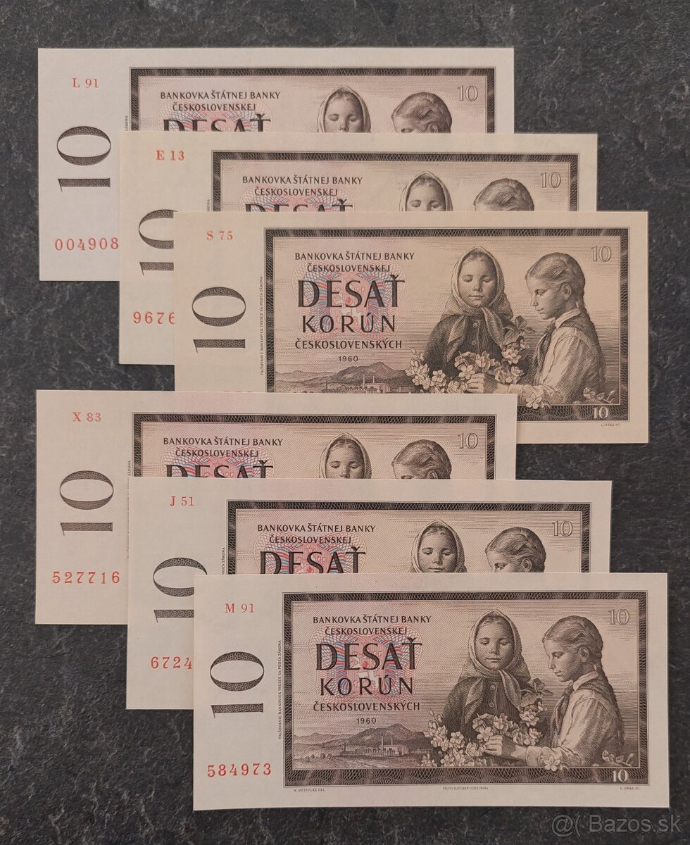 10 Kčs 1960, stav N