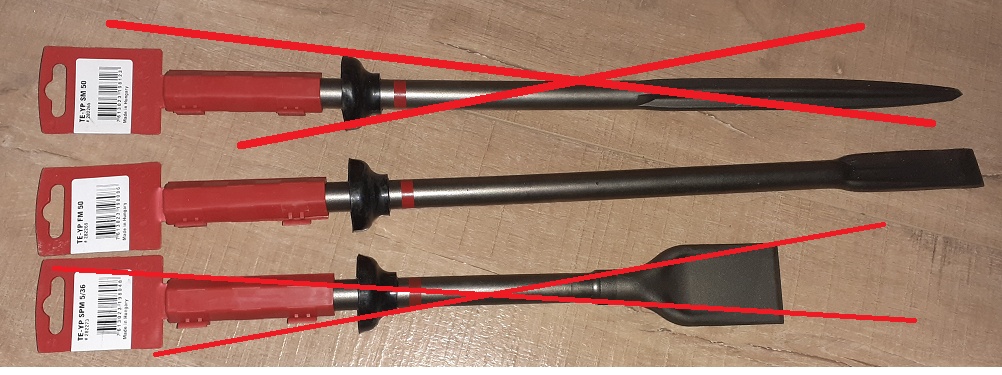 Plochý Hilti sekáč 500 mm