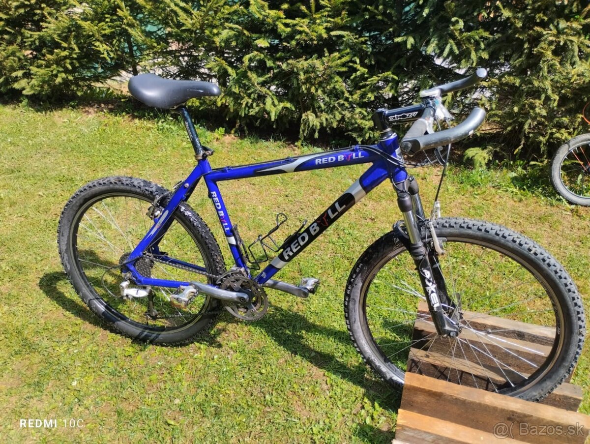 Predam horsky bicykel red bull s detskou sedačkou