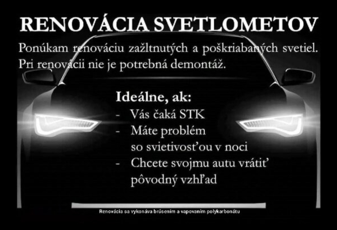 Renovácia svetlometov
