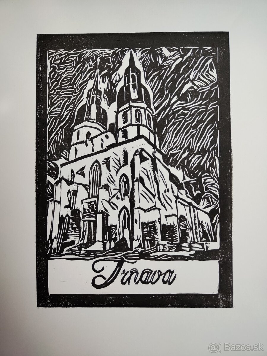 Obraz linoryt - Trnava