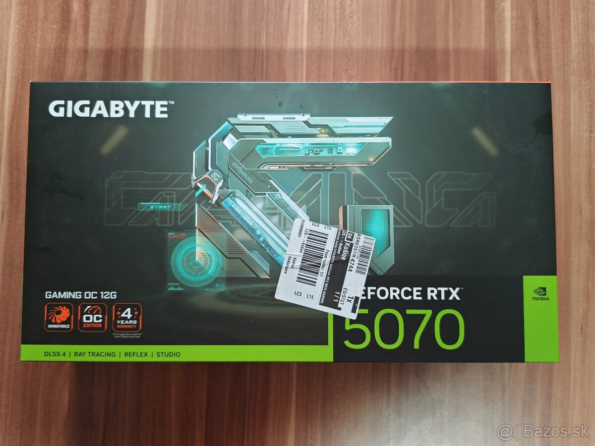 NOVÁ RTX 5070 GIGABYTE GAMING OC 12G