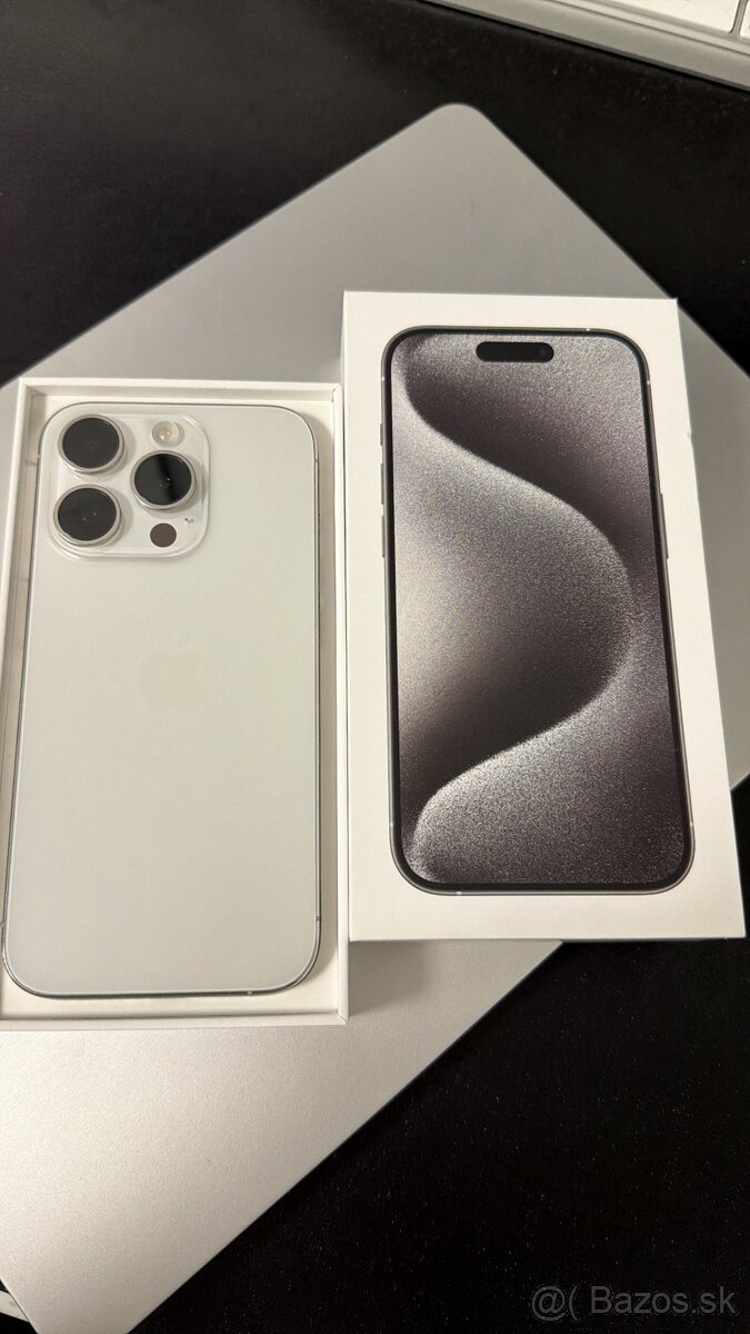 iPhone 15 Pro White Titanium 128GB