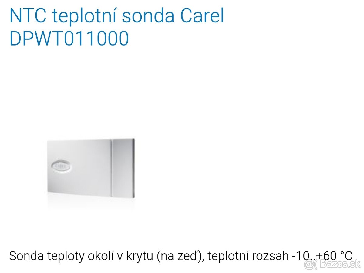 NTC teplotné čidlo Carel