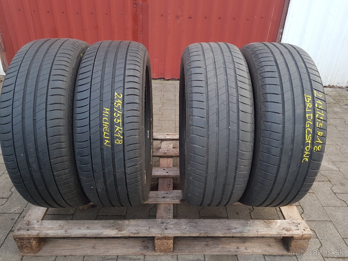 215/55R18 Michelin a Bridgestone páry