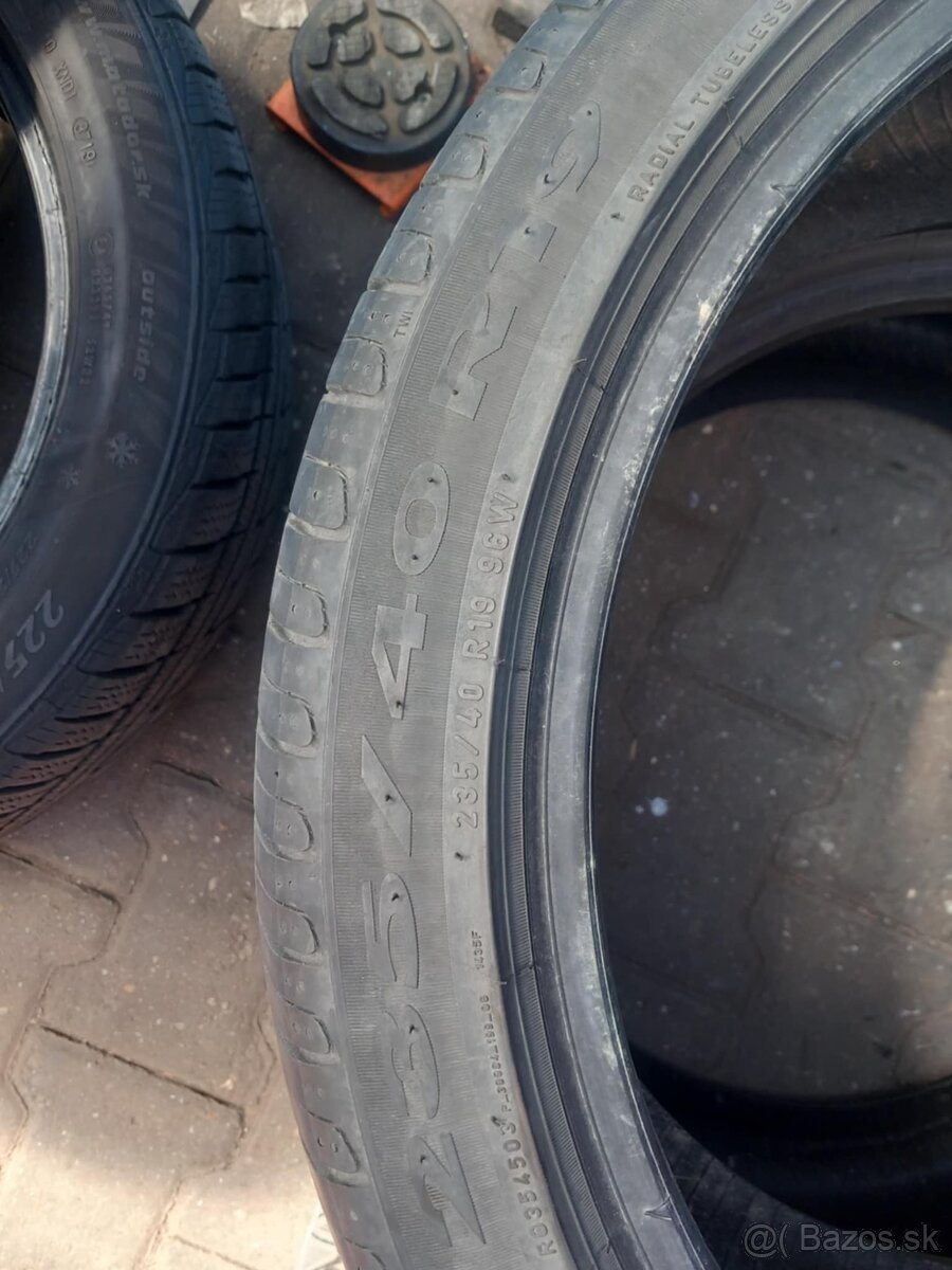 Pneumatiky letné 2ks - PIRELLI 235/40/R19