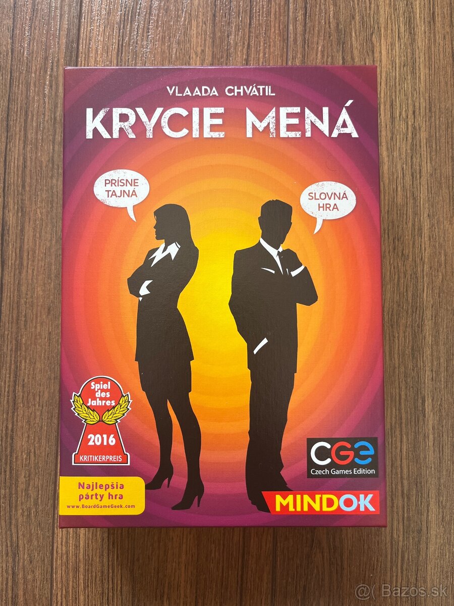 Spoločenská hra-Krycie mená