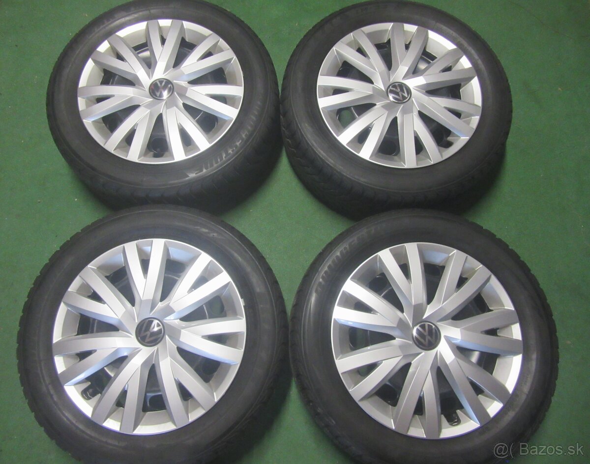 Kolesá zimné GOLF rozteč 5x112 + 205/55R16 bridgestone