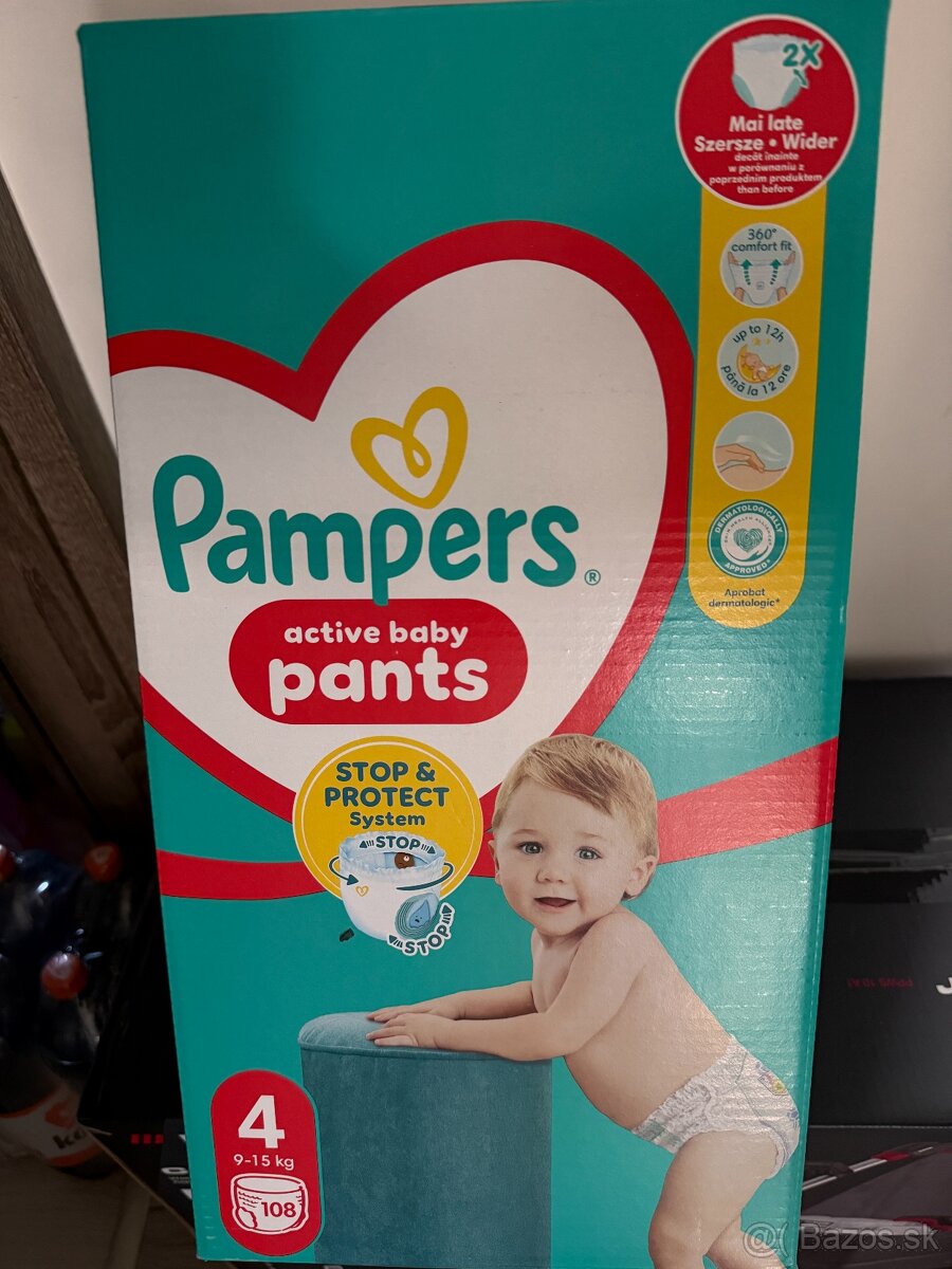 ☘️ [AKTUÁLNE] - Pampers Pants 4 108 ks