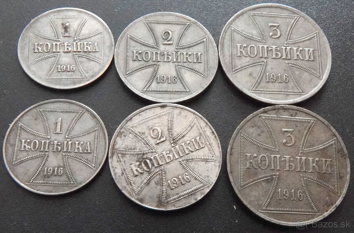 Ost kopejky 1916 A,J-Nemecka riša