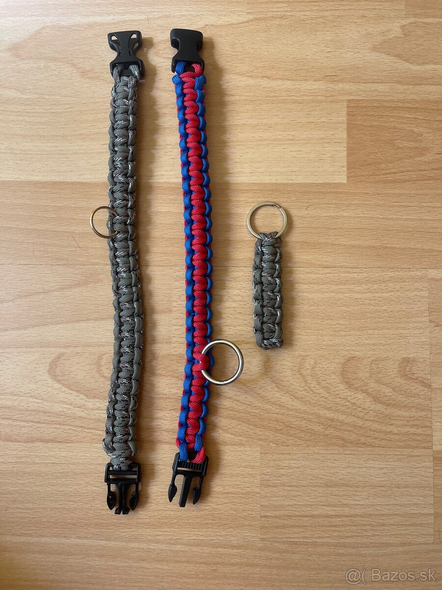 Paracordový náramok a prívesok