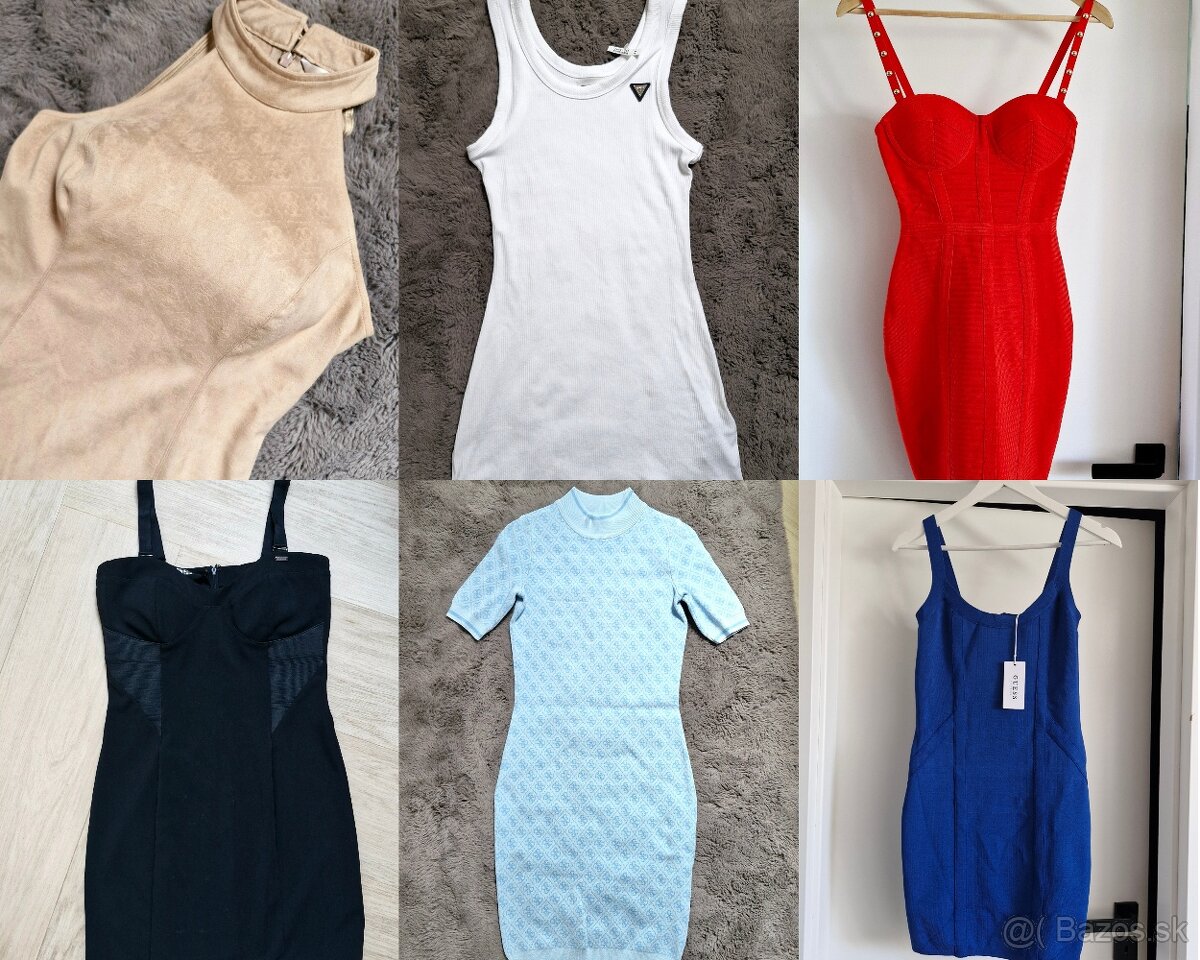 NOVE Guess letne,zimne monogram saty XS - M