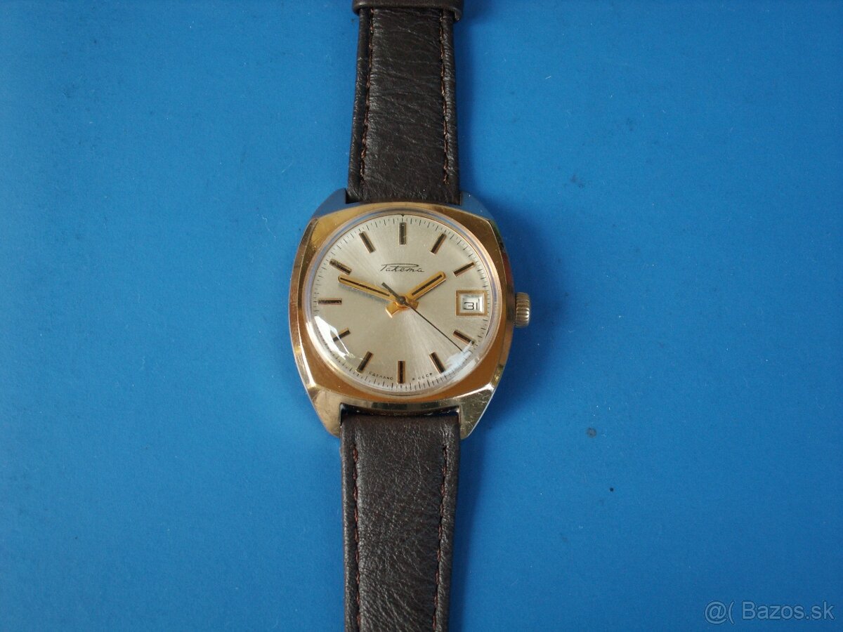 Hodinky Raketa - pozlátené