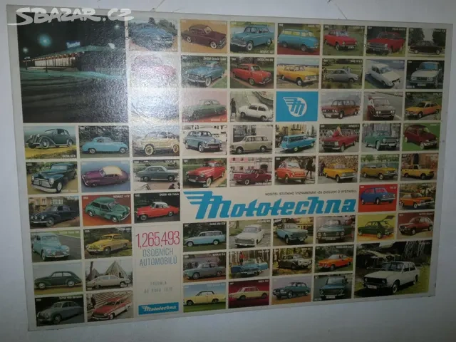 MOTOTECHNA unikátny fotoobraz v TOP stave