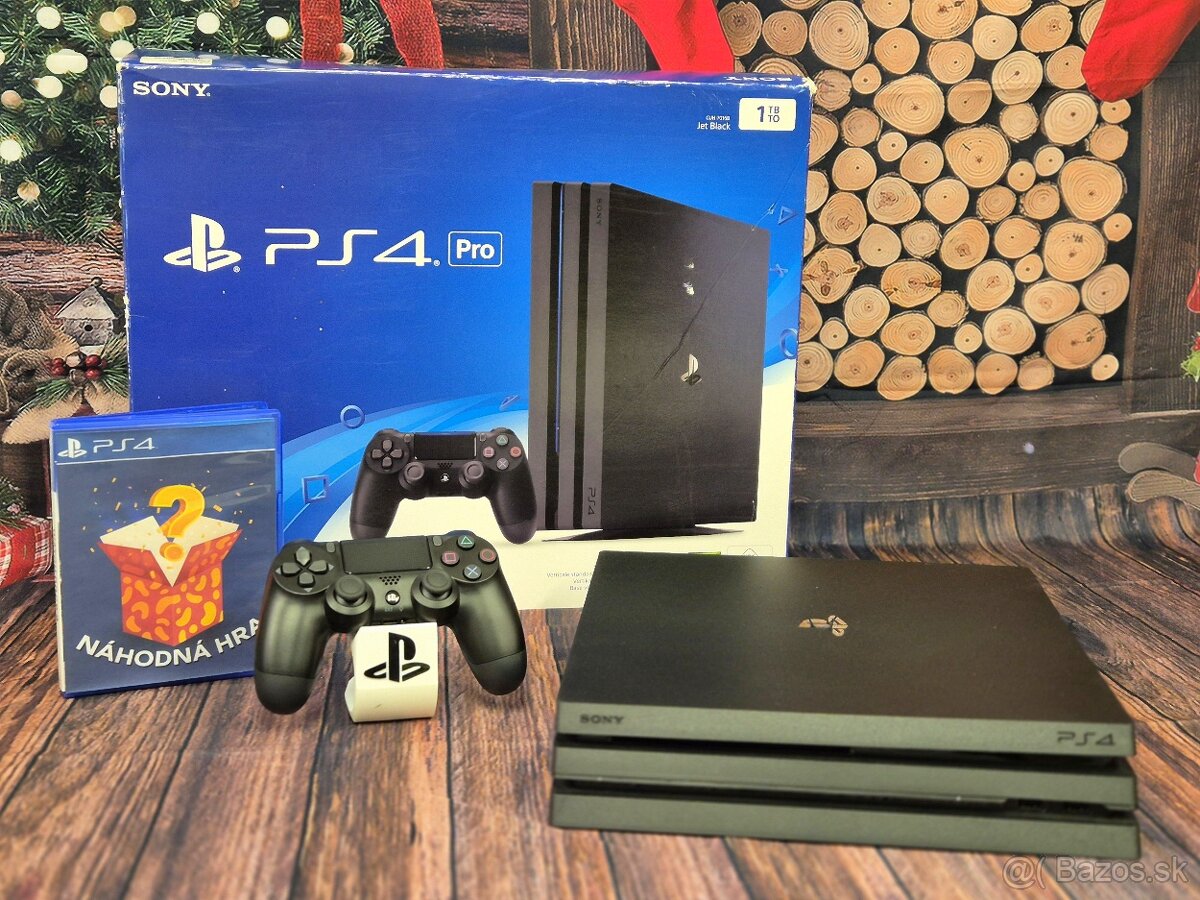 Sony Playstation 4 PRO 1TB, 1 ovládač, 1 náhodná hra