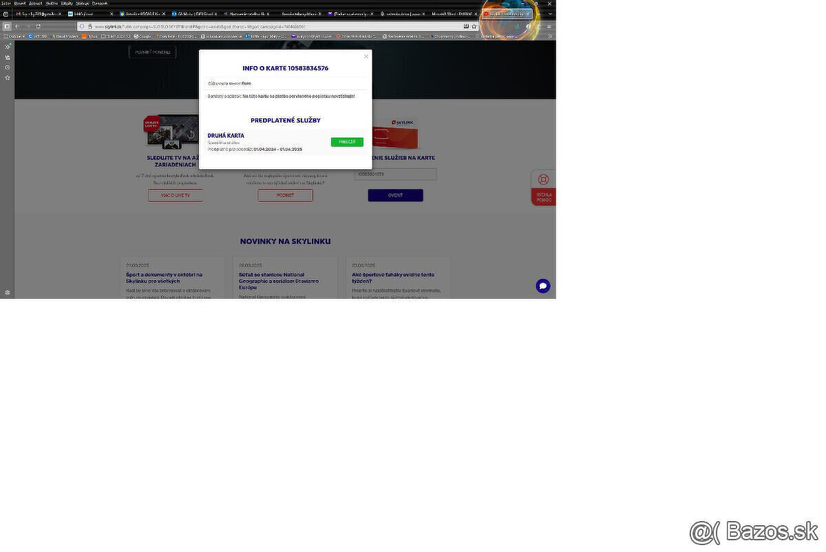 Predám CAM modul 803 SKYLINK