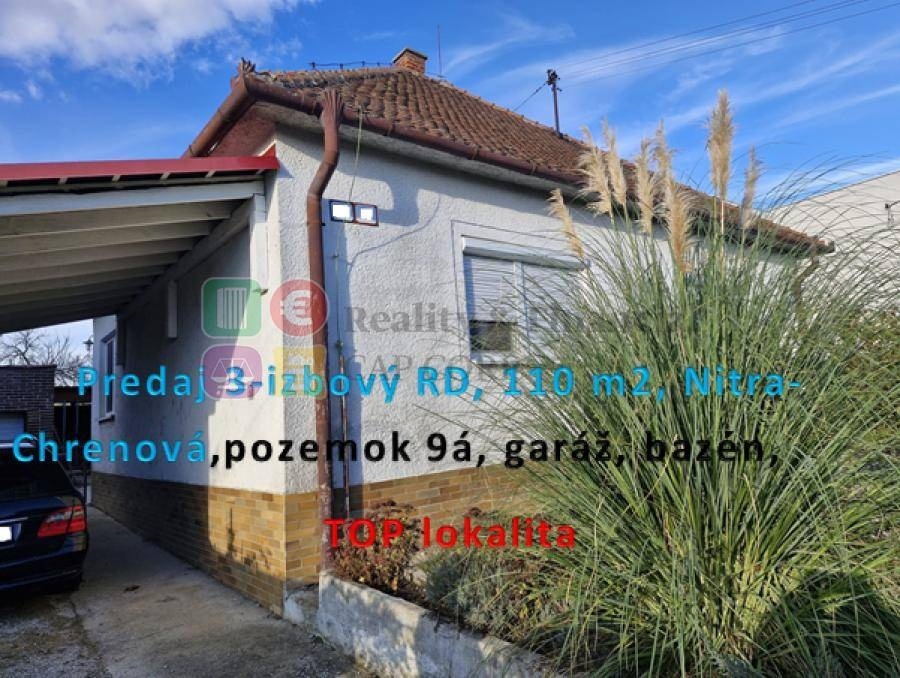 Predaj 3 izbový, RD,Nitra-Chrenová,110 m2, garáž, poz. 9á