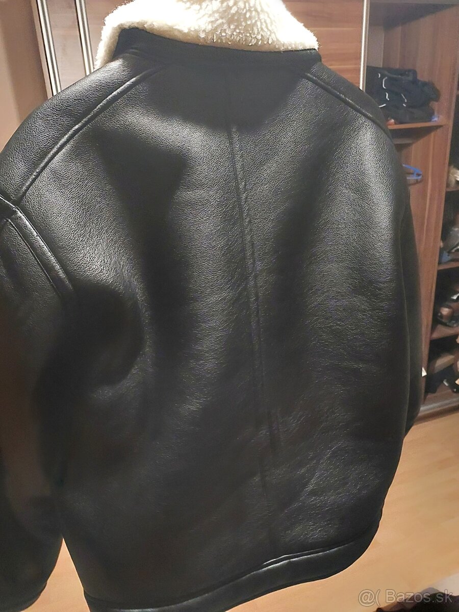 Kožená prechodná bunda