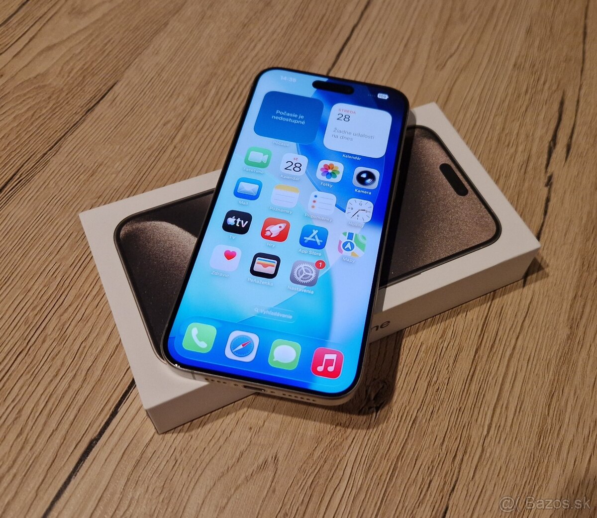 Apple iphone 15 pro max 256gb prírodný titan