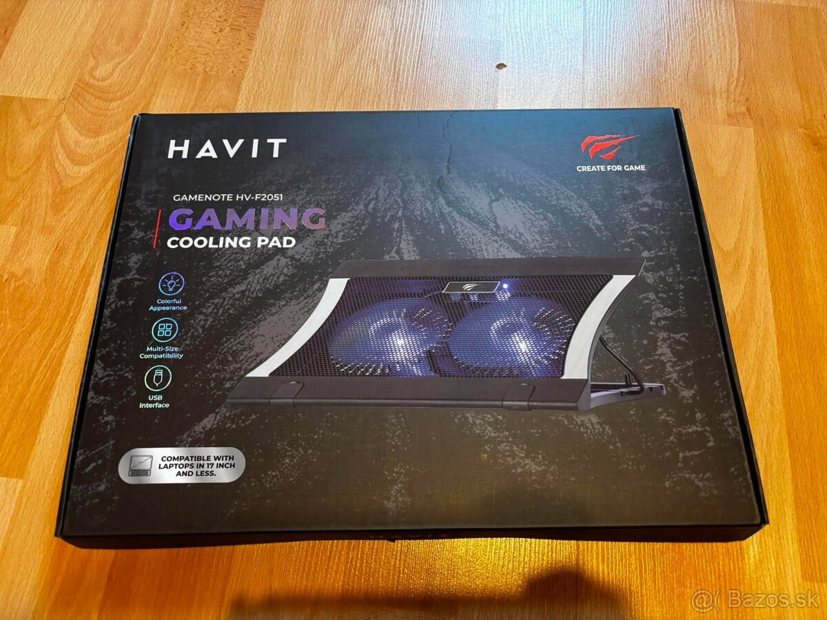 Chladič na 17" notebook