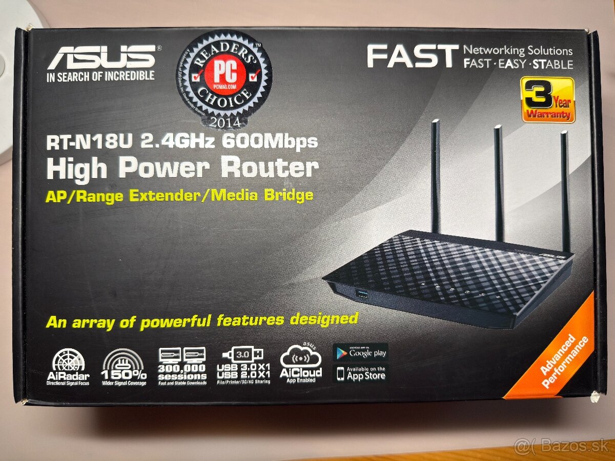 Asus RT-N18U 600Mbps router
