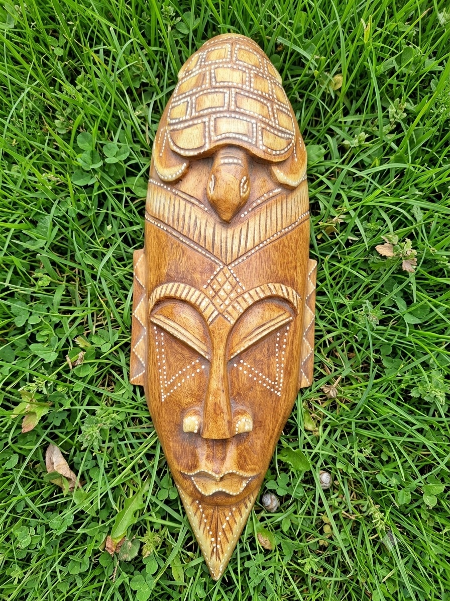Drevena africká maska