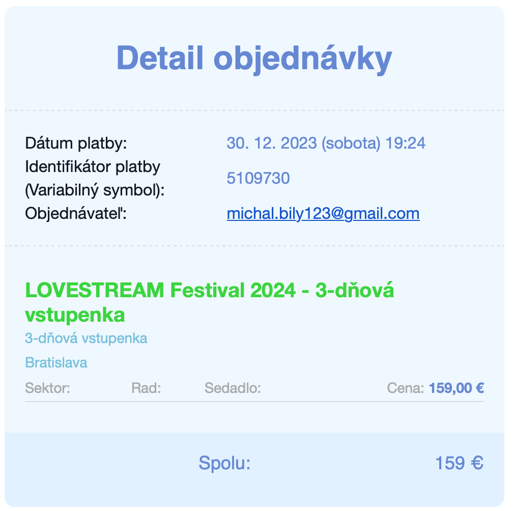 Vstupenky Lovestream festival 2024