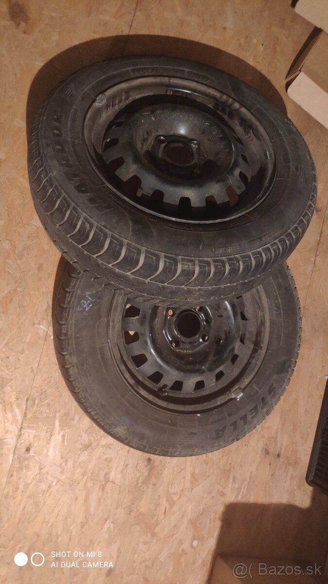 Letné pneumatiky na plechových diskoch