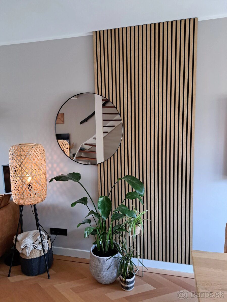 240x60x2,1cm Akustické panely  DUB-platne-lamely-obklad