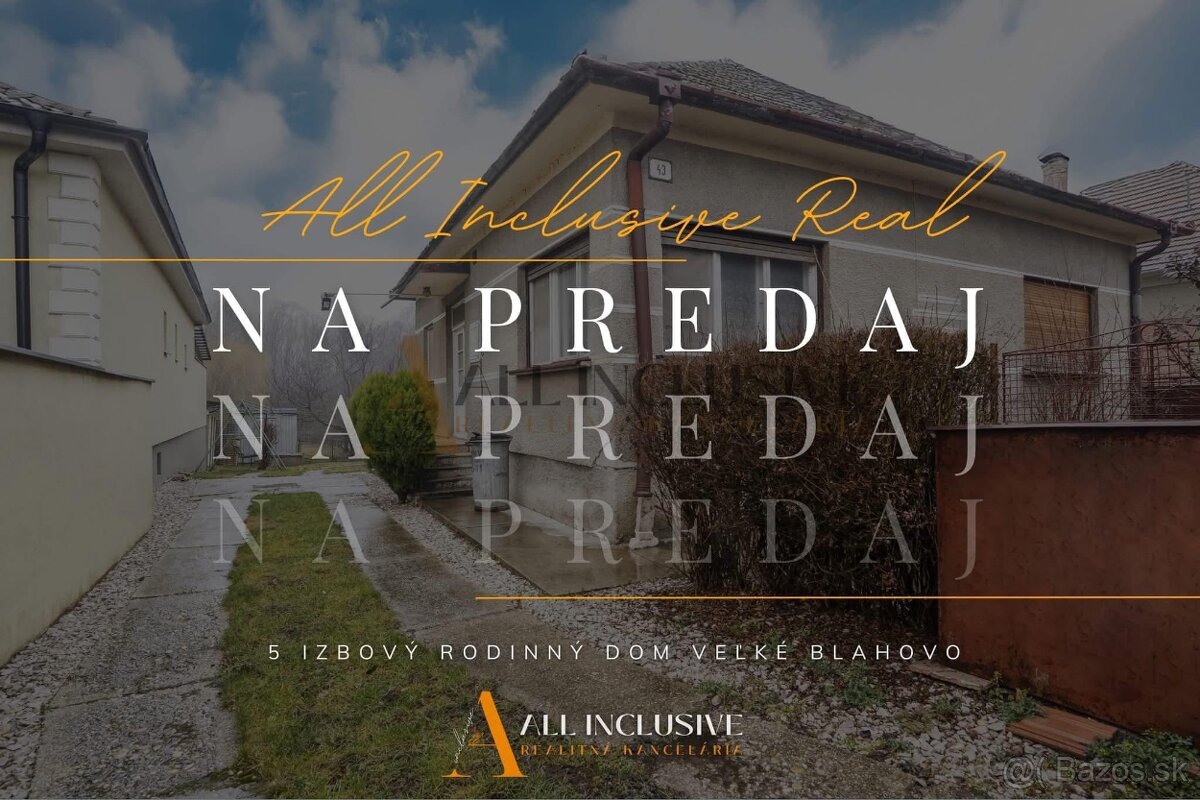 5-izbový rodinný dom