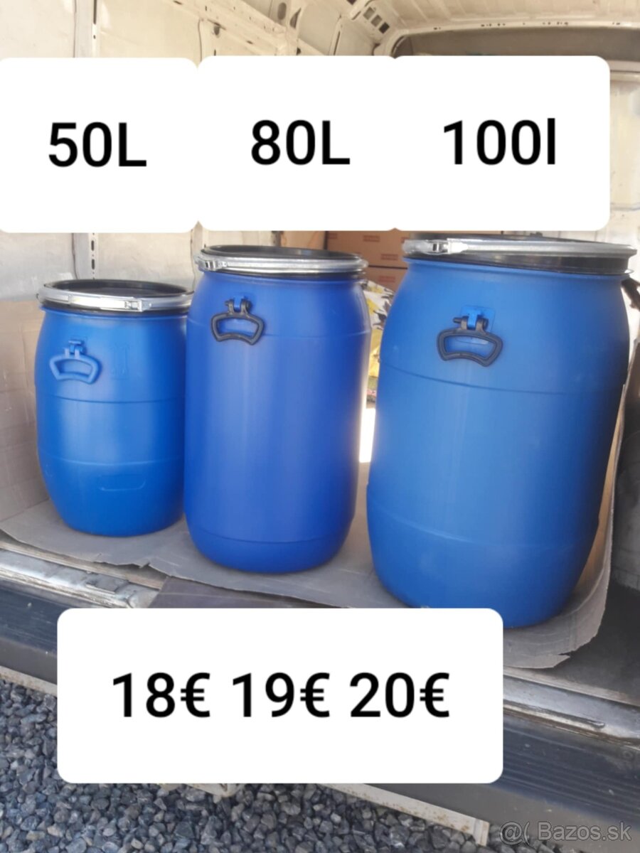 Predám plastove sudy