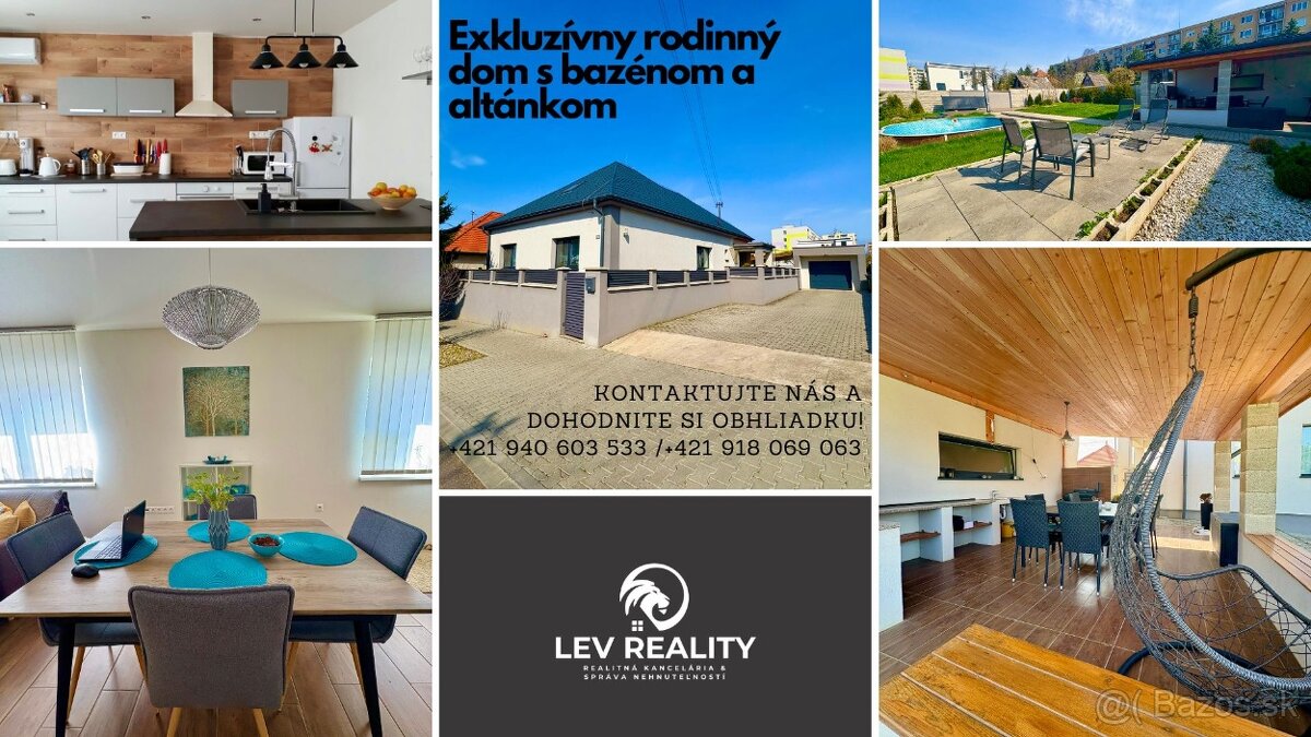 ŠAHY: Exkluzívny rodinný dom s bazénom, garážou a altánkom