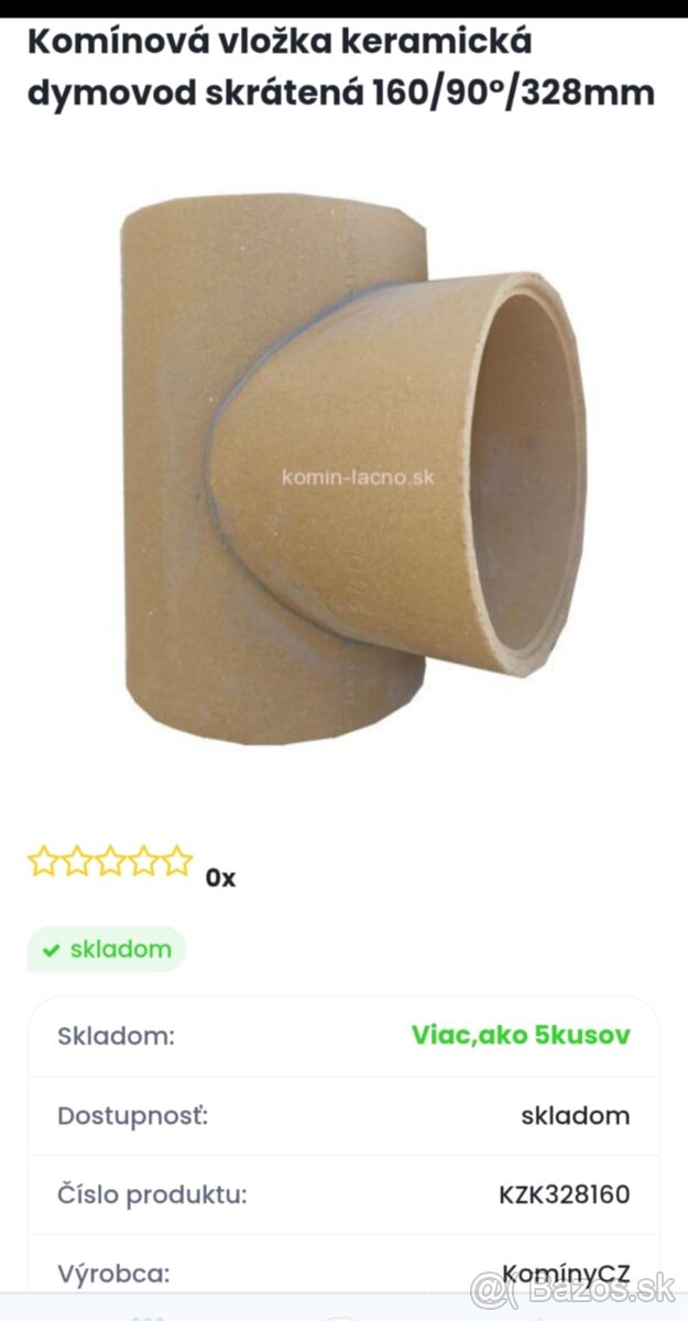 Komínová vložka nová