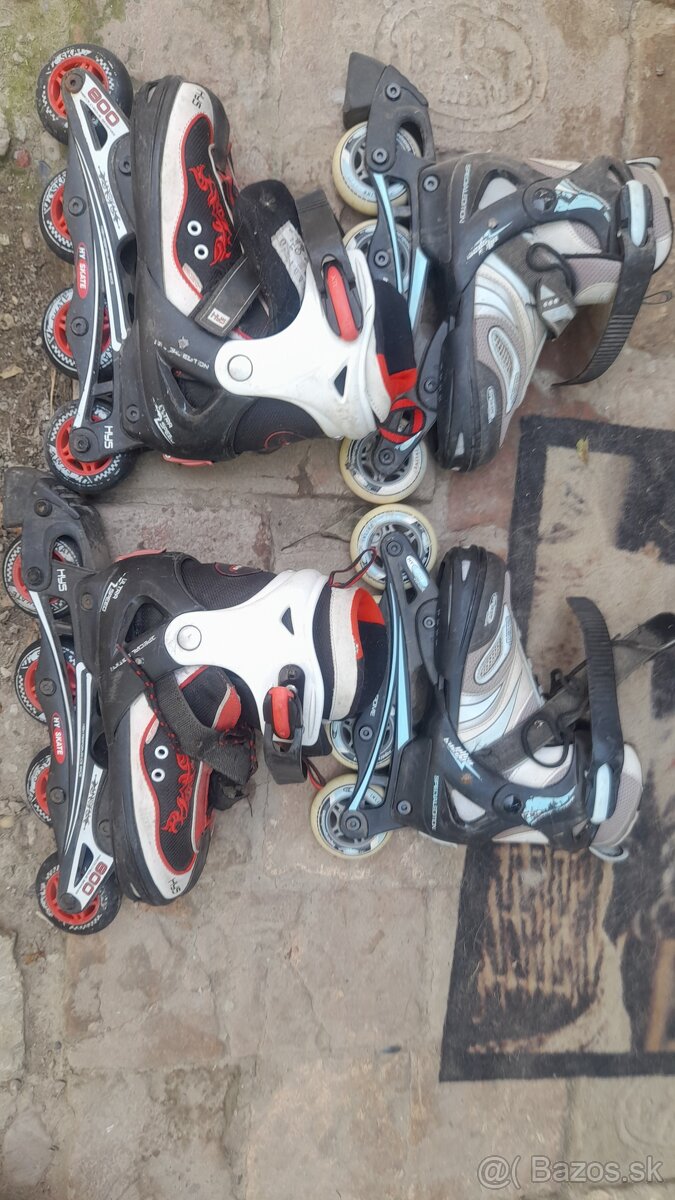 Kolečkové korčule 15eur/kus