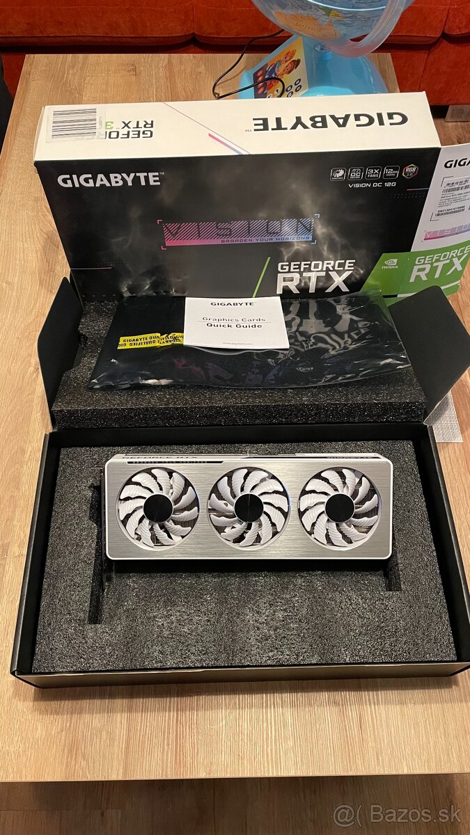 GIGABYTE GeForce RTX 3060 VISION OC 12G