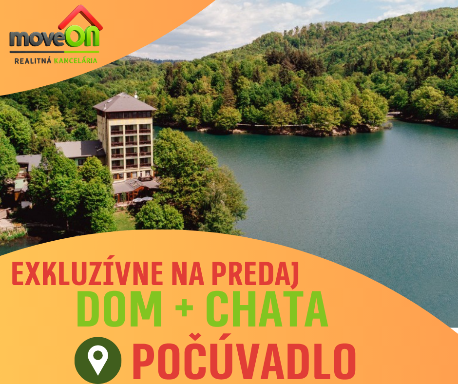 MOVEON ponúka dom a chatu len 50 m od jazera Počúvadlo