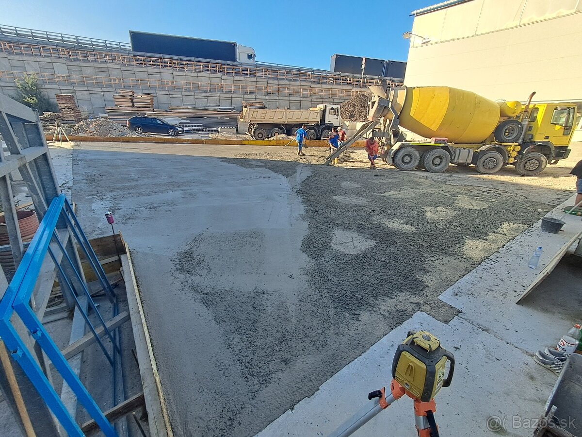 Výkopové práce  ,betonárske prace.