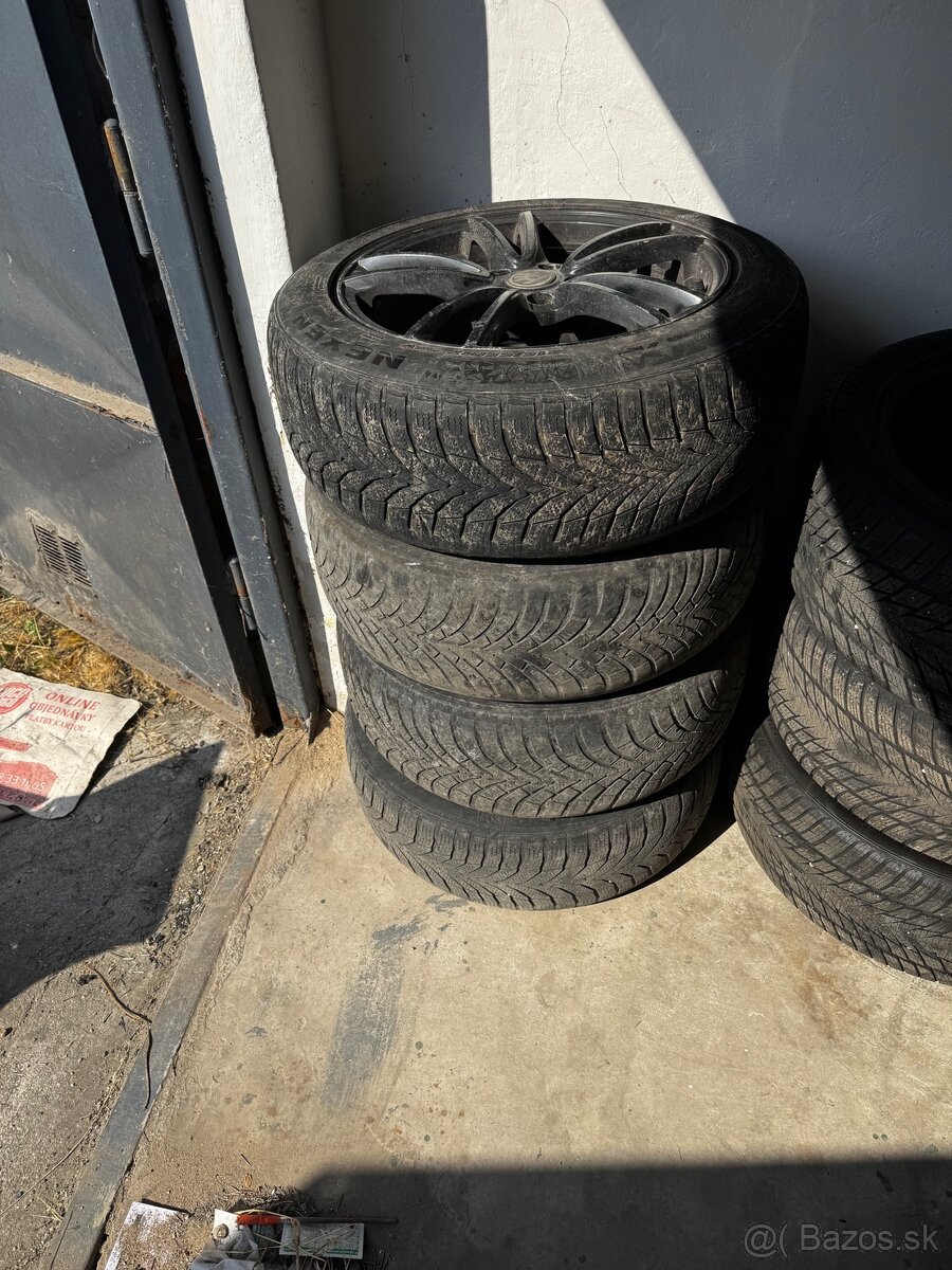 Original disky 5x112 s pneu 215/55 R17