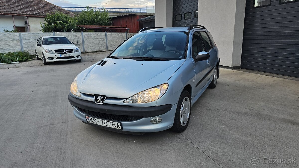 Peugeot 206 sw, kombi, 1.1, prvy majitel