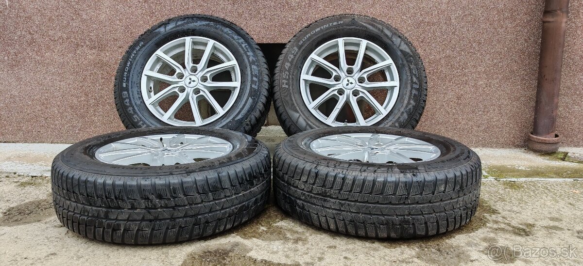 ALU Mitsubishi 5x114,3 a zimné Falken Eurowinter 215/70 R16