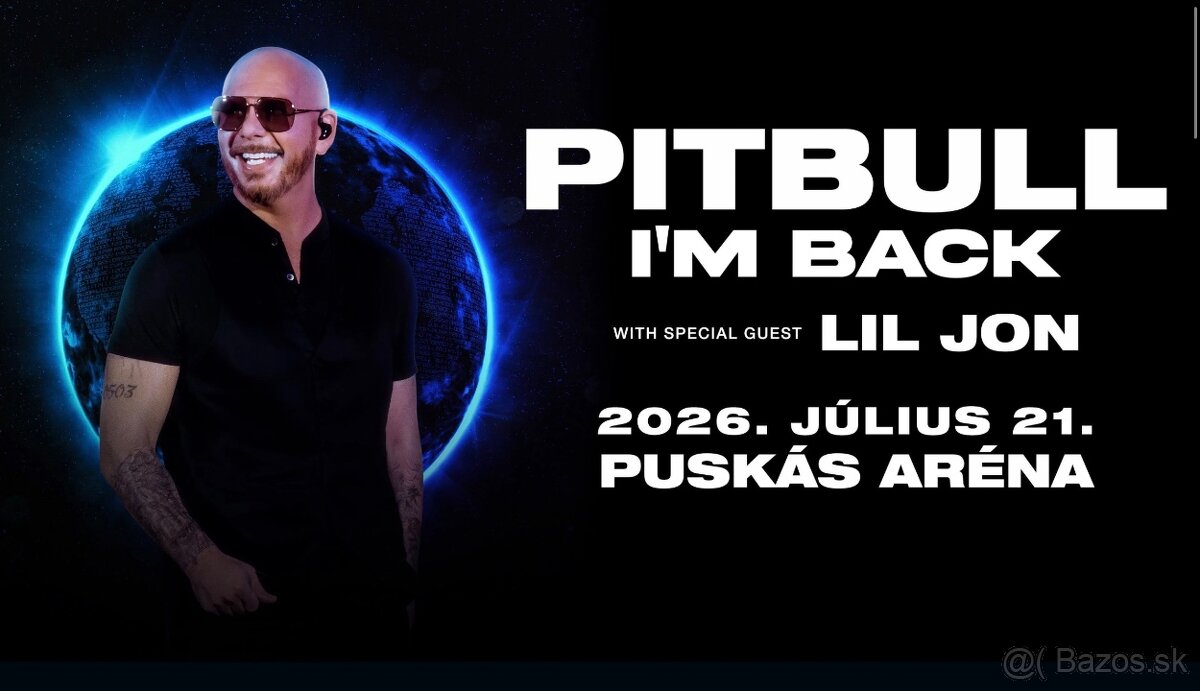 Pitbull Budapešť - 21.7.2026