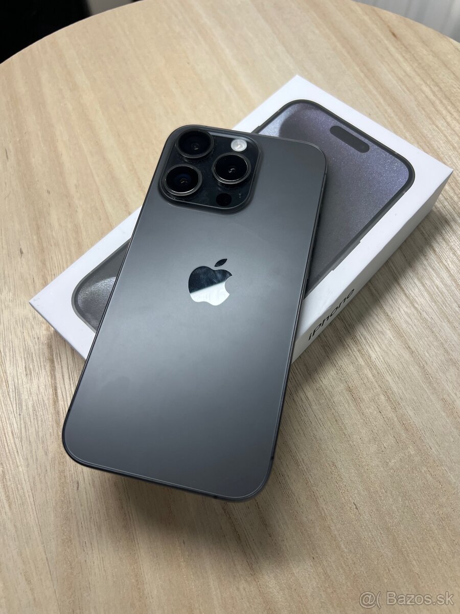 📱 iPhone 15 Pro 100% 128 GB – Black Titanium