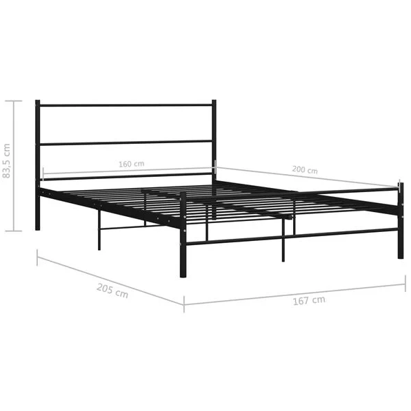 Kovová posteľ 160x200 cm