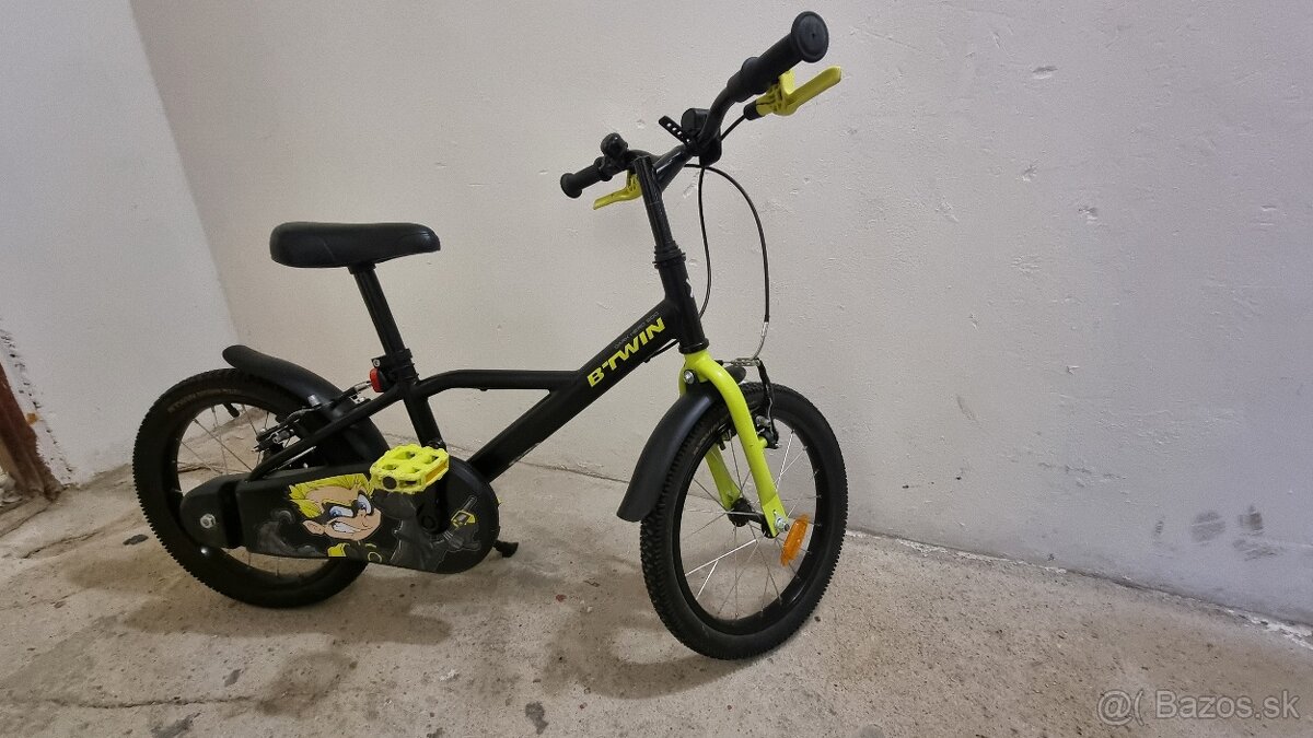 Detský bicykel Btwin Dark Hero 500 pre deti od 4-6 rokov