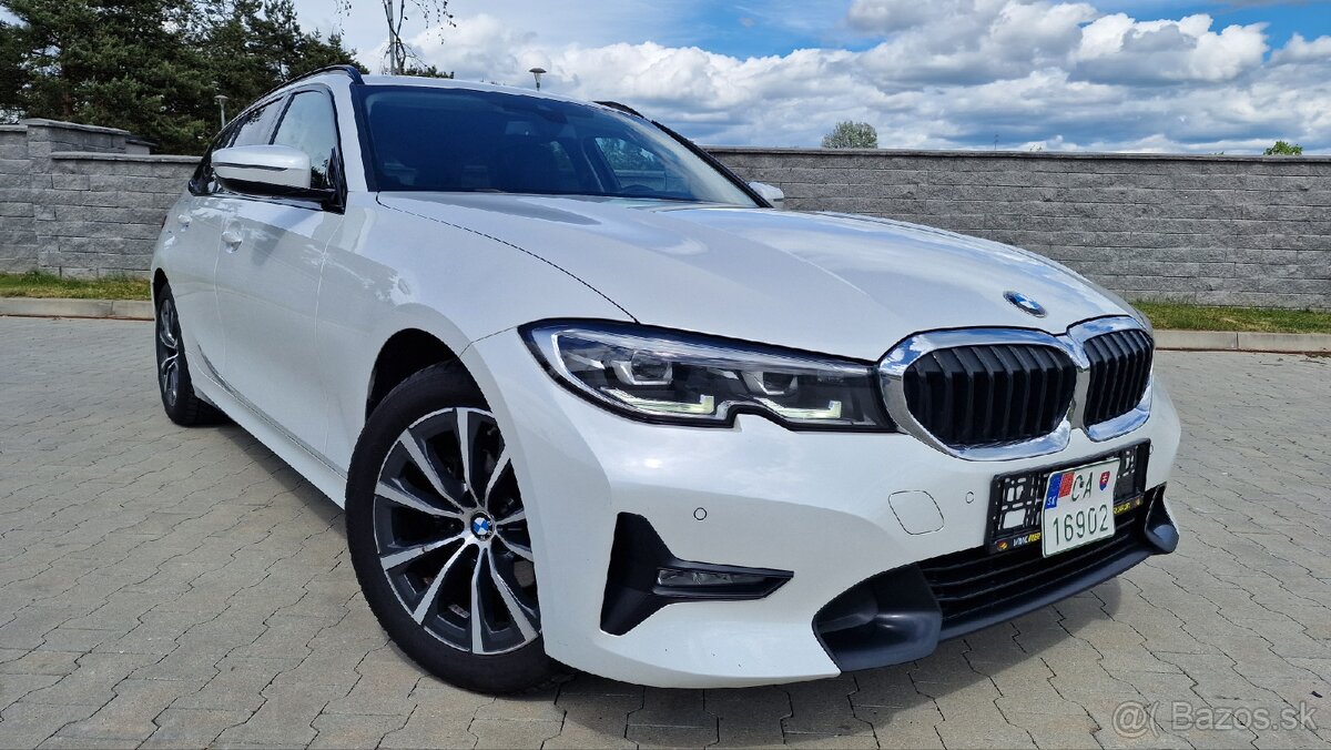 BMW 3 2.0d Sport Line G21 mineralweiss perleť - aj splátky
