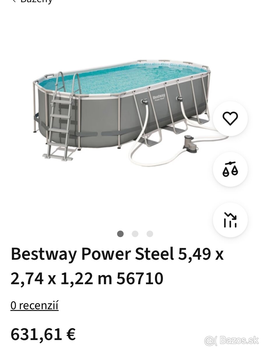 Predam bazen Best way Power steel