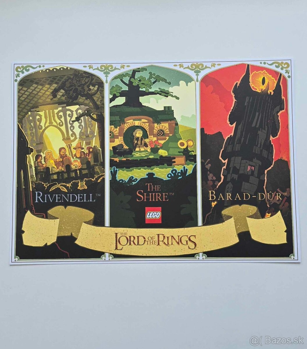 Plagat LEGO Pan Prstenov LOTR 10354, 10333, 10316